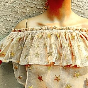 Forever 21 off the shoulder crop top